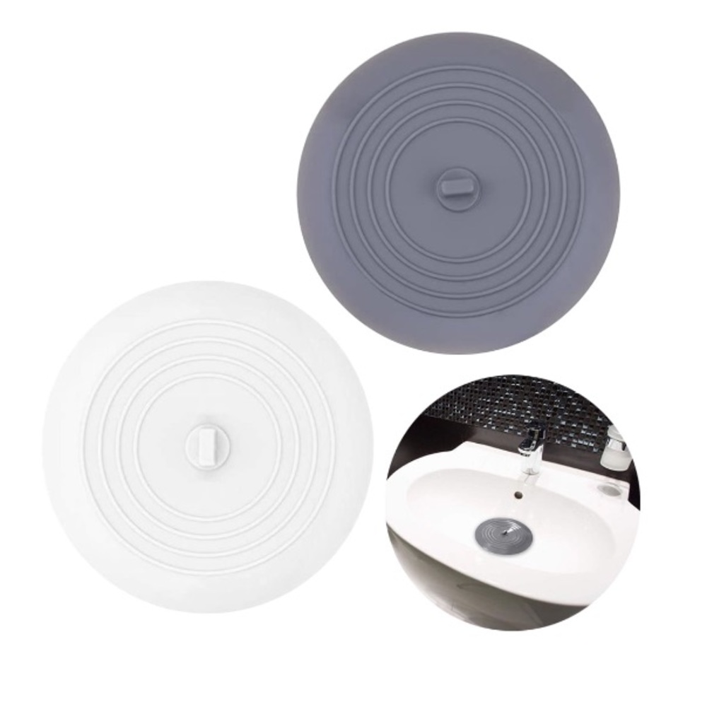 2 Pack Silicone 6” Drain Cover Bathtub Hair Stopper Drain Plugs NWT
